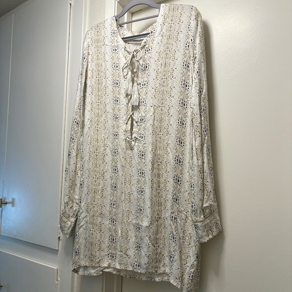 Faithfull the Brand lace up dress /cover up - size medium - Picture 1 of 7